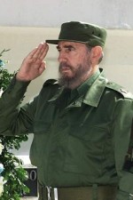 The Cuban President Fidel Castro and Hugo Chavez