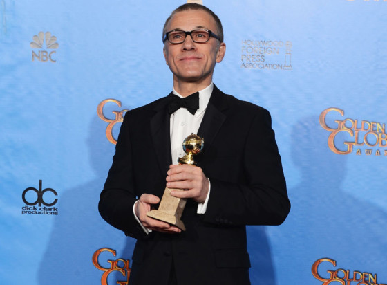 Christoph Waltz, winner of the best supporting actor Golden Globe