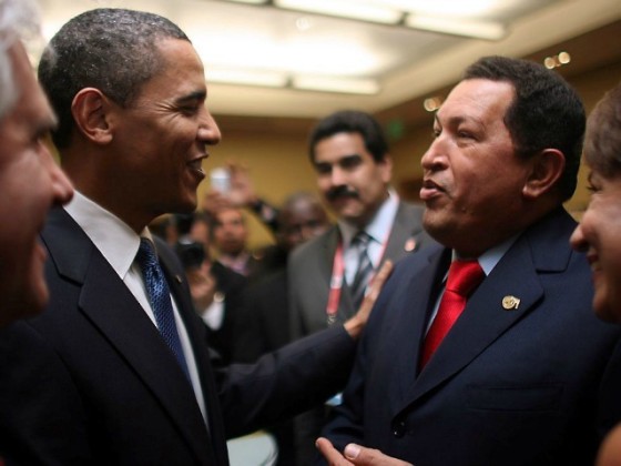 Chavez with Obama