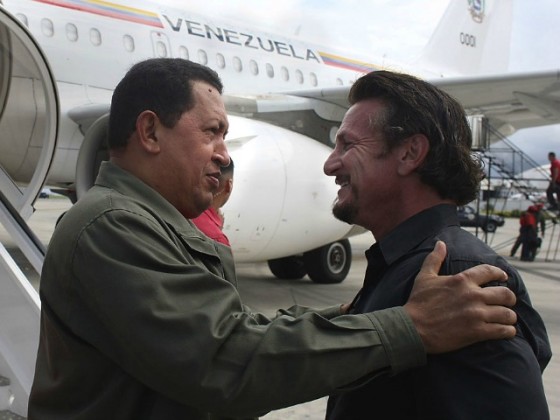 Chavez with Sean Penn
