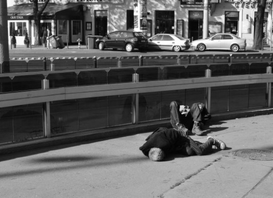 Homelesses in Nyugati Train Station