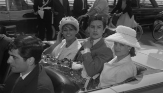 Cannes 1962 - Sophia Loren, Alain Delon and Romy Schneider