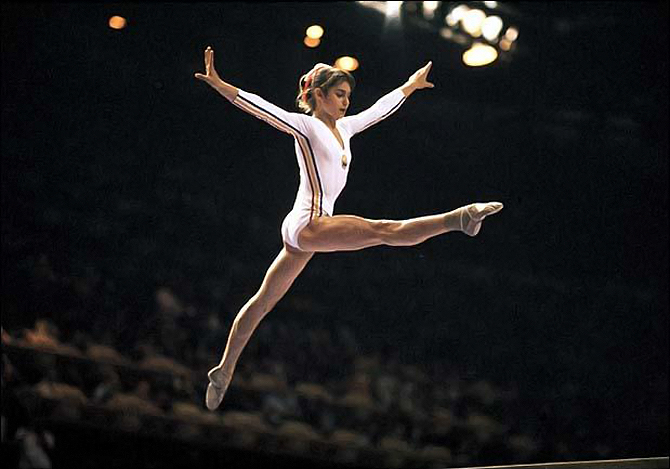 Nadia Comăneci, the first "perfect" gymnast