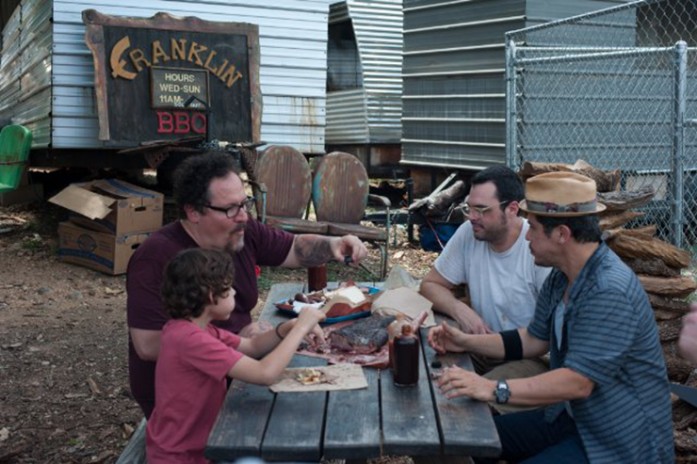 Chef - Jon Favreau, Jon Leguizamo, Aaron Franklin, owner of one of the most famous BBQ Joints in the world, and Emjay Anthony