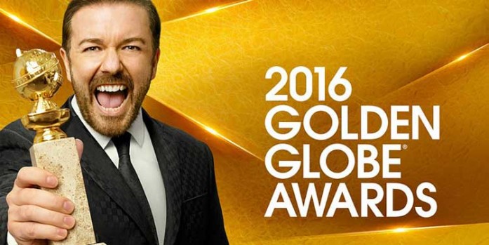 Ricky Gervais is the host of the Golden Globes 2016 Awards Ceremony