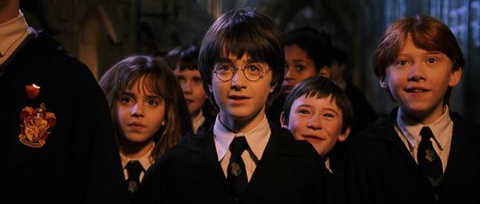 Harry Potter and the Philosopher's Stone - Hogwarts friends: Daniel Radcliffe, Emma Watson, Rupert Grint