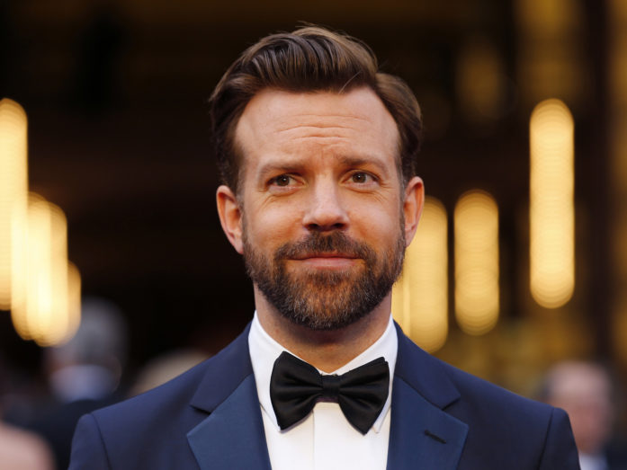 Jason Sudeikis arrives at the 86th Academy Awards in Hollywood, California March 2, 2014