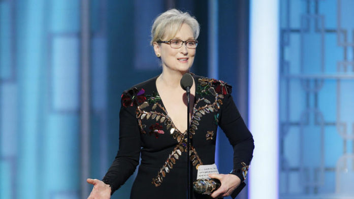 Meryl Streep, the Cecil B. DeMille Award recipient
