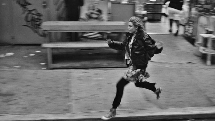 Greta Gerwig running