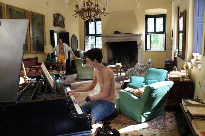Armie Hammer and Timothée Chalamet in Call Me by Your Name