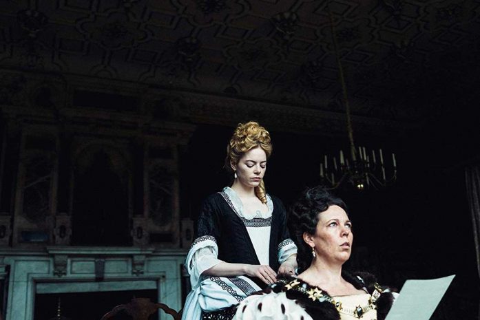 Emma Stone and Olivia Colman in The Favourite (2018)