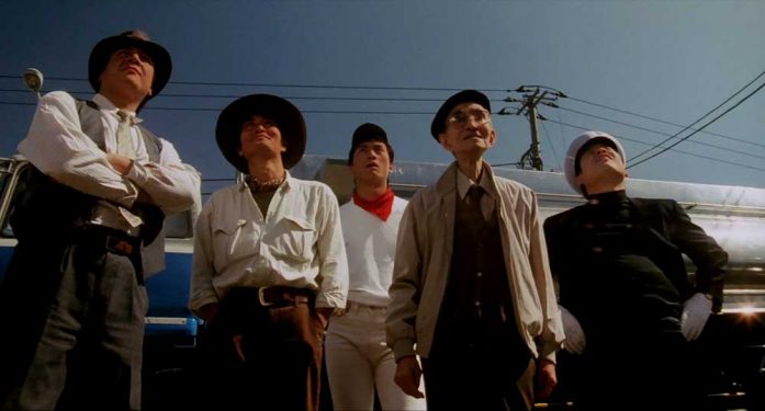 The bunch in Tampopo - The future famous Ken Watanabe is in the middle