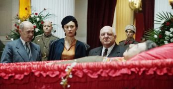 Steve Buscemi, Olga Kurylenko, and Simon Russell Beale in The Death of Stalin (2017)