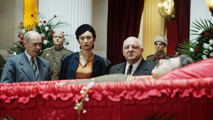 Steve Buscemi, Olga Kurylenko, and Simon Russell Beale in The Death of Stalin (2017)