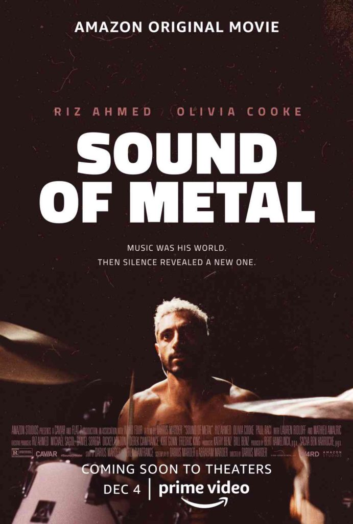 Oscars 2021 - Sound of Metal - poster, best motion picture nominee, and Best Sound Winner